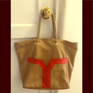 Vintage Yves Saint Laurent YSL Shopper Tote Bag